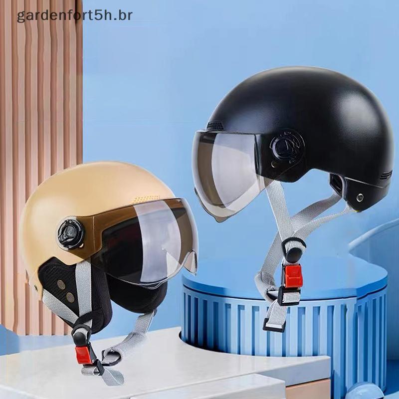 GARDE 1 Peça 3C Certificado Masculino E Feminino Adulto Desenho Animado Bicicleta Elétrica Motocicleta Meio Capacete Com