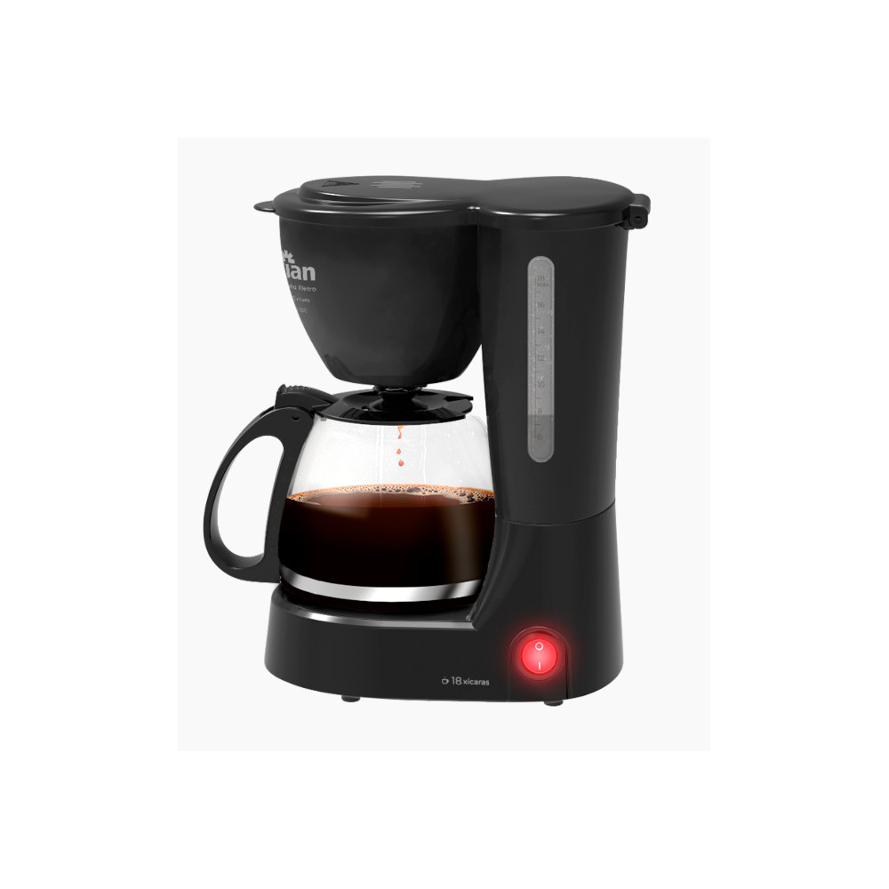 Cafeteira Elétrica Kian 18 Xícaras 650w Cf102 Preto - 127v