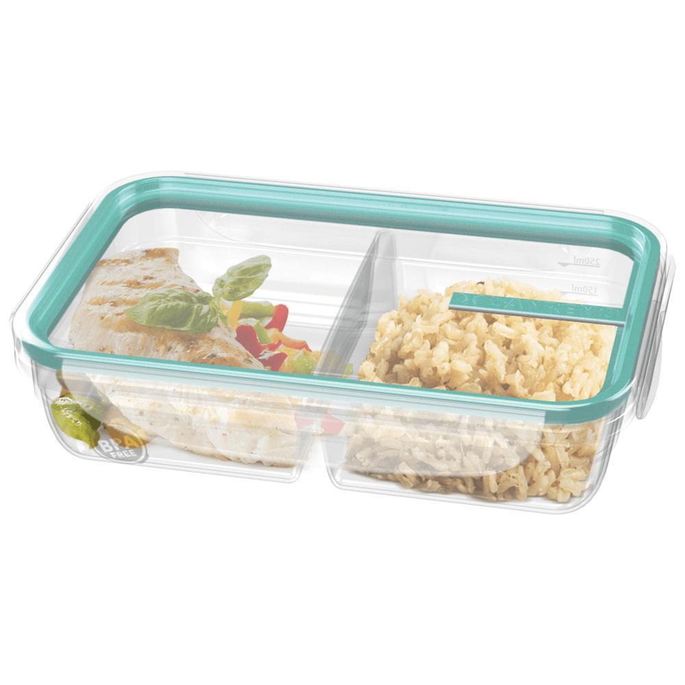 Pote Retangular de Plástico Sanremo 730ml, Com Trava Verde - Sr1753 em Oferta na Shopee