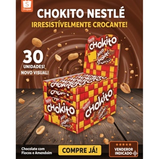 Chocolate Chokito Nestlé Caixa com  30 unidades - Páscoa/ Lembranças/ Brinde/ Aniversário/ Promoção em Oferta na Shopee