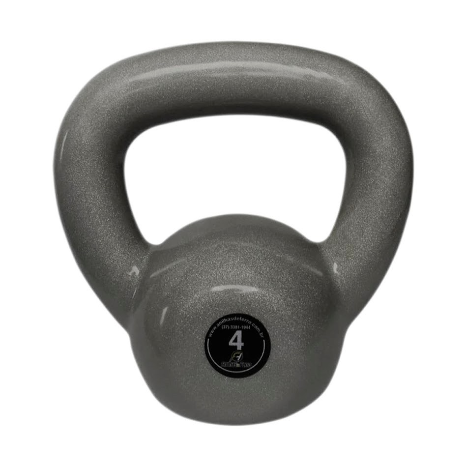 Kettlebell Emborrachado Treinamento Funcional Fitness 4,0 Kg