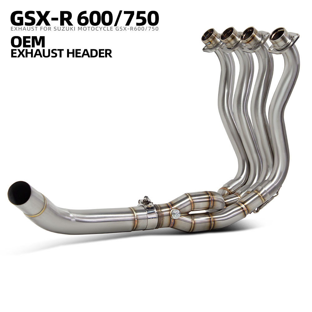 Para Suzuki GSXR600 GSXR750 GSX-R600 R750 Kit Coletor De Modificação De Escape Da Motocicleta