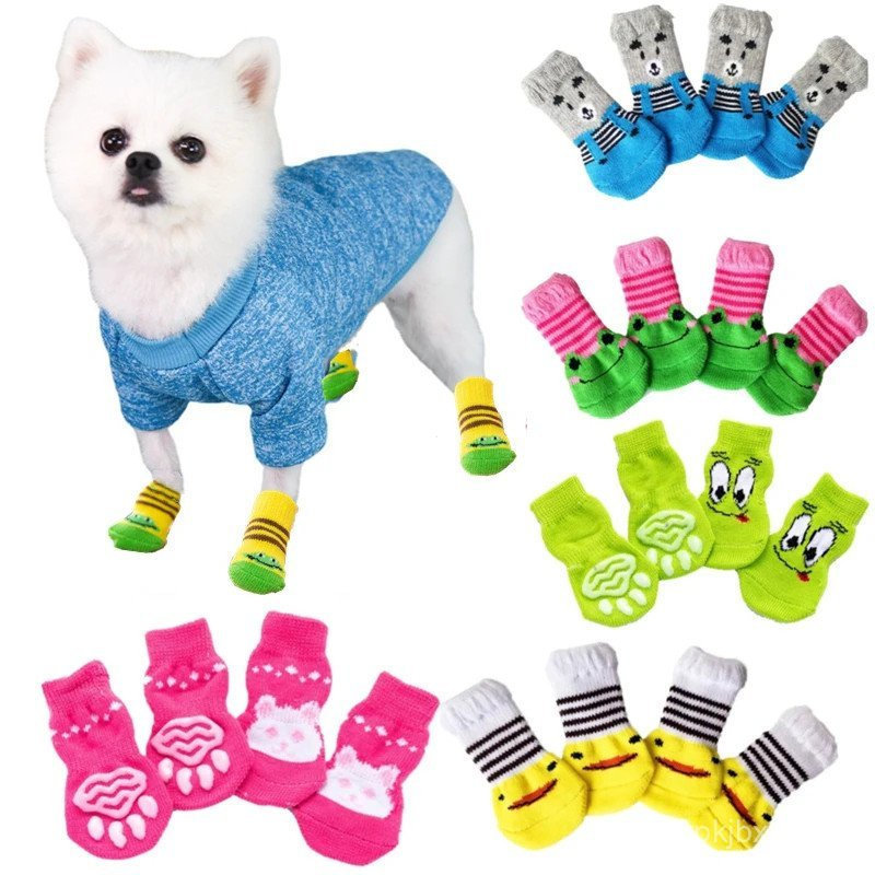 Meias Altas para Gatos Antiderrapantes de Lã Macia e Quente para Outono e Inverno para Gatinhos e Filhotes Anti-Frio KEM