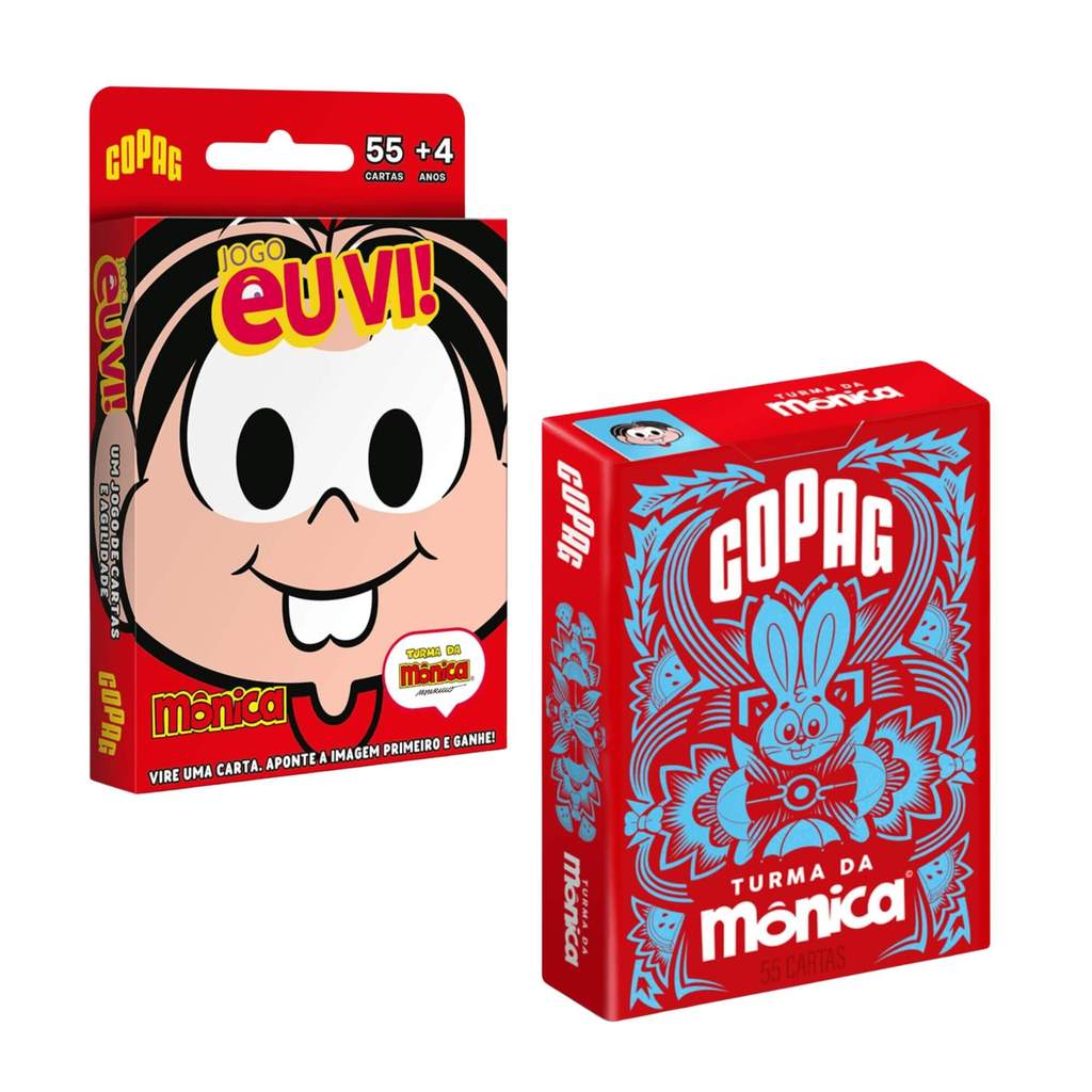Kit Turma da Mônica: Baralho Turma da Mônica + Jogo Eu Vi! Turma da Mônica Sortido e Unitário em Oferta na Shopee