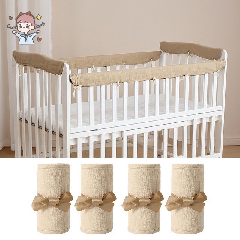 Conjunto Protetor De Capa De Trilho De Berço Para Berços Padrão , Enrolada , Guarda Grosso , Proteção De Dentição , Cama