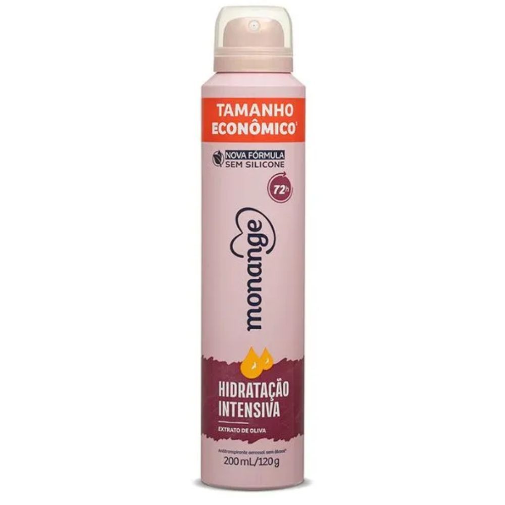 Desodorante Monange Hidratação Intensiva Aerossol Antitranspirante Feminino 200ml