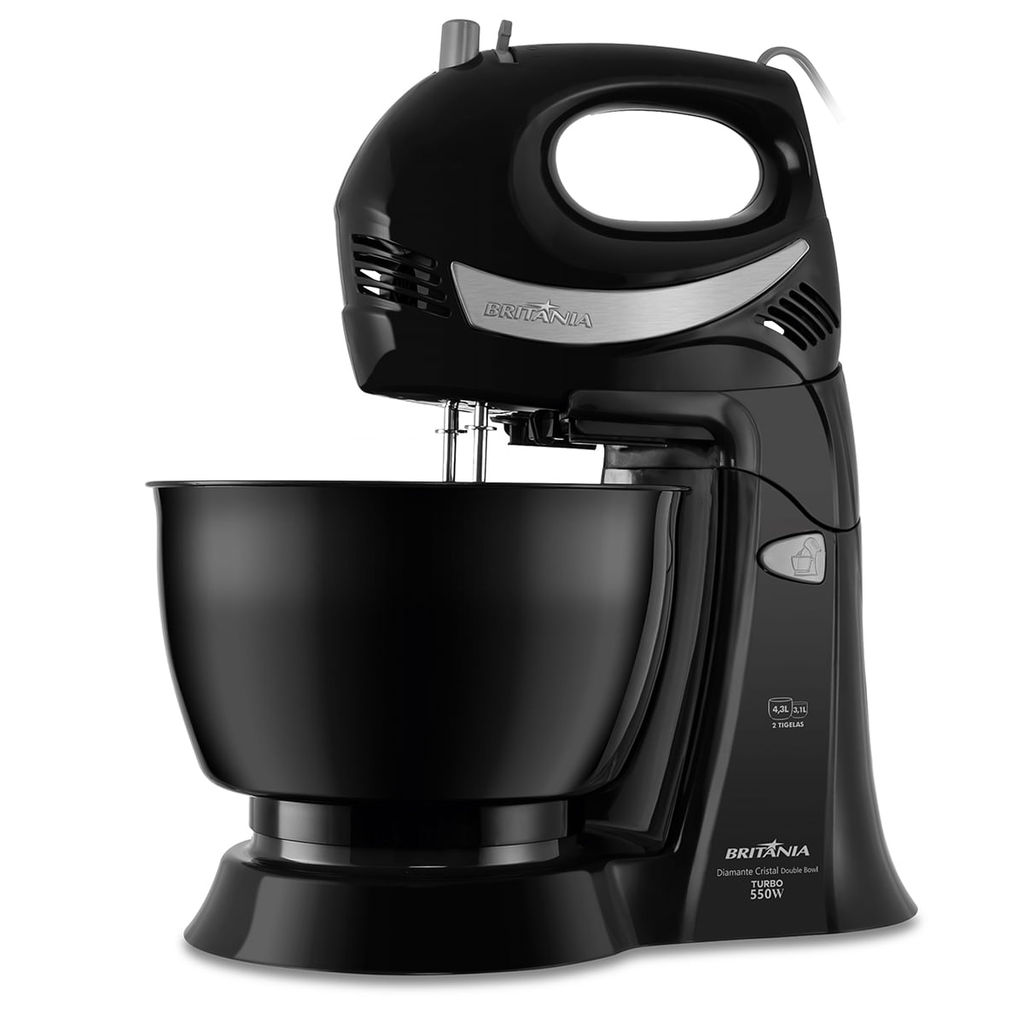 Batedeira Britânia Diamante Preta 550w 4,3l