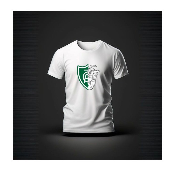 Camisa Feminina do América Mineiro Confortável Camiseta de Time Verdão Blusinha Esportiva Premium Futebol