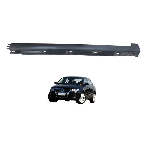 Spoiler Caixa Ar Lateral Esquerda Vw Passat 2006 2008 2010 Preto
