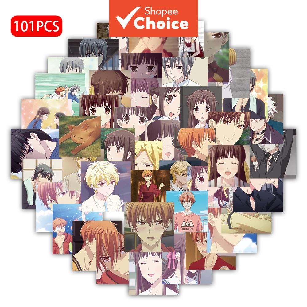 Conjunto De Adesivos De Anime Para Cesta De Frutas , 101 Peças , Cenas Clássicas , Diário DIY , Garrafa De Água , Decora