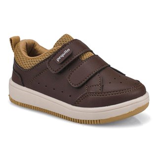 Tênis Infantil Masculino Calce-Fácil Casual Fecho Duplo Sola Bicolor 21545 Pequito em Oferta na Shopee