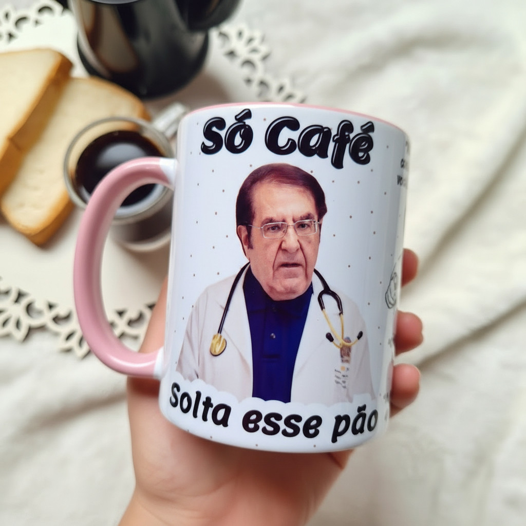 Caneca Personalizada Dr Now Quilos Mortais Fitness Frases Só Café Solta esse Pão Kilos