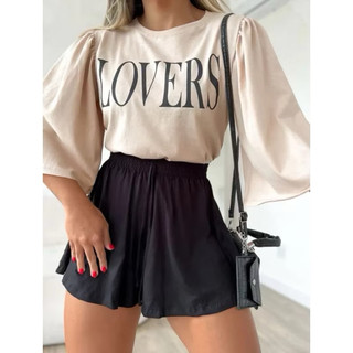 Shorts Feminino Godê Soltinho Vermelho, Onça ou Branco