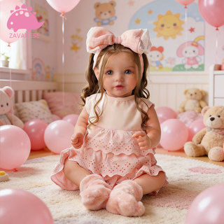 Bebê Reborn Boneca Menina 50cm Realista Silicone Macio com Vestido Rosa e Acessórios Brinquedo Infantil