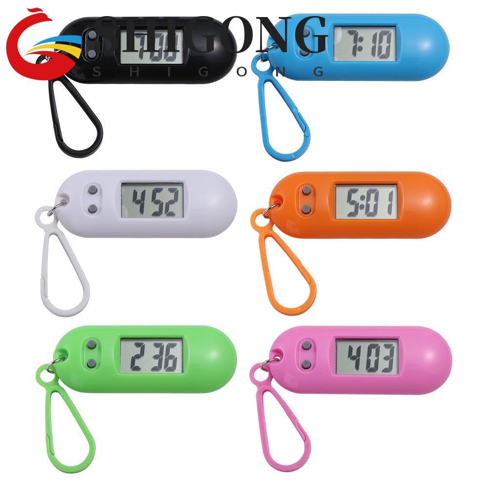 Chaveiro De Relógio Eletrônico SHIGONG , Digital Com Display De Tempo De Mesa Portátil , Oval