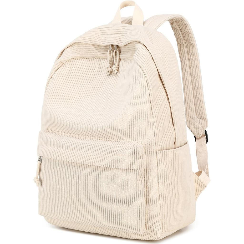Mochila Escolar BTOOP para Adolescentes, Grande, de Corduroy, Leve, para Laptop de 15,6 Polegadas, para Meninas e Mulher