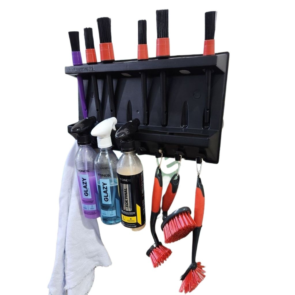 Suporte Organizador Multiuso Parede | Porta Vassouras e Produtos de Limpeza | Alta Resistência