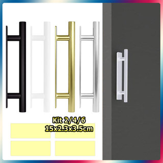 Kit 2/4/6 Puxador adesivo para armário puxador autoadesivo para gaveta para armário de cozinha/janela/porta deslizante