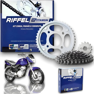 Kit Relação Riffel Start Cg 150 Fan 150 Titan 150 Titanium em Oferta na Shopee