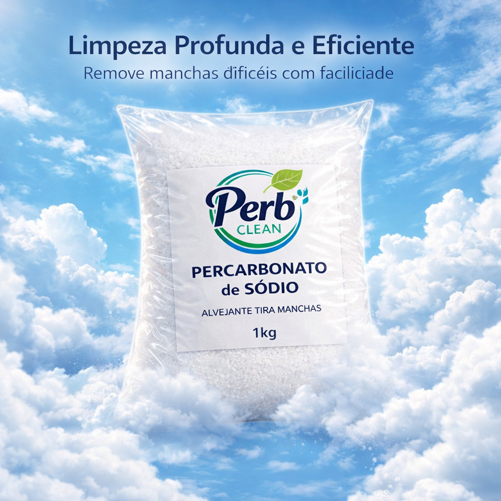 Percarbonato de Sódio 100% Puro Limpeza Em Geral Tira Manchas Roupas Brancas 500g/1kg /2kg em Oferta na Shopee