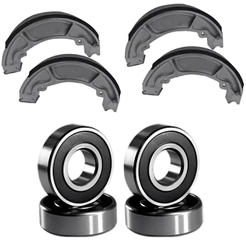 Kit Rolamentos e Lonas de Freio para Honda NXR Bros 125 150 160 Tambor