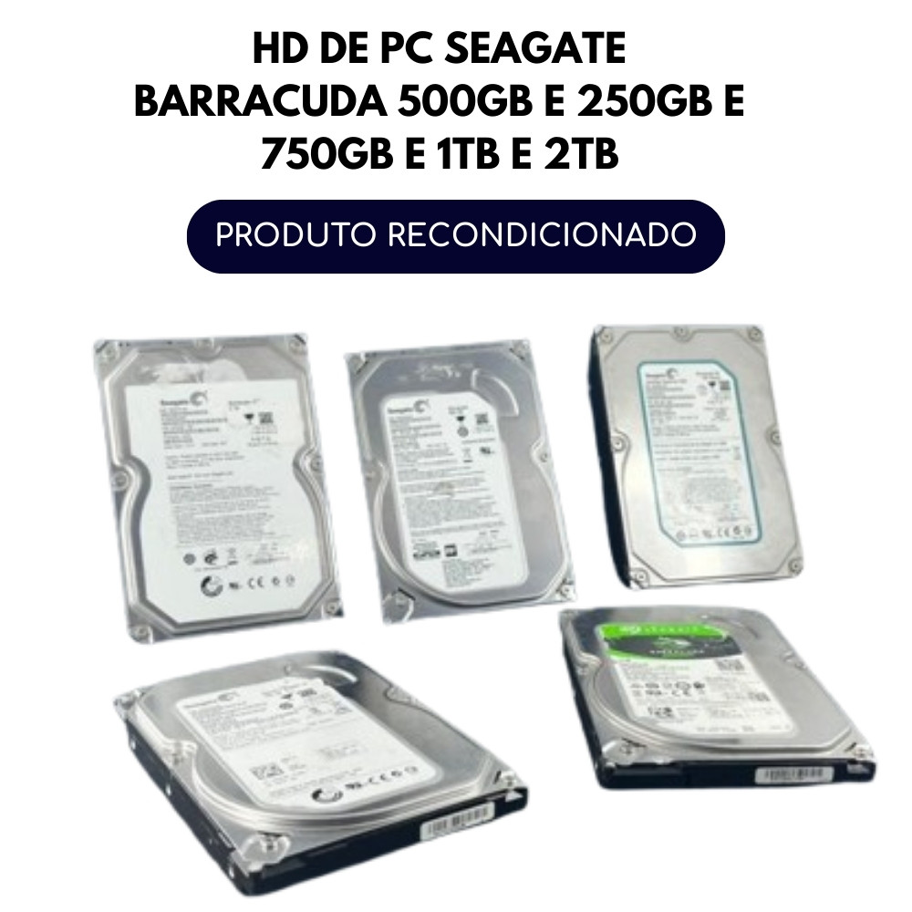 HD Seagate Barracuda Desktop - Várias Capacidades