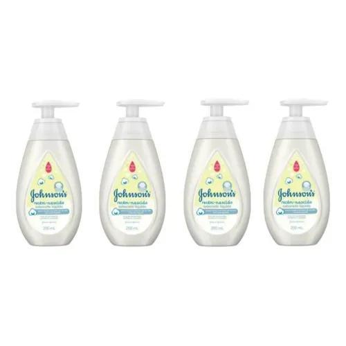 Sabonete Liquido Infantil  Johnsons recém nascido c/200 ml Kit com 4 unidades