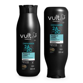 Combo Vult Cabelos Ondulados: Shampoo 350ml + Condicionador 325ml em Oferta na Shopee