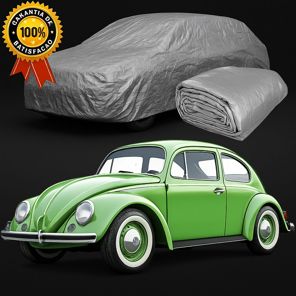Capa de cobrir Volkswagen Fusca 100% IMPERMEAVEL SEM FORRO COM FORRO E FORRO TOTAL PROTEÇÃO ANTI-UV