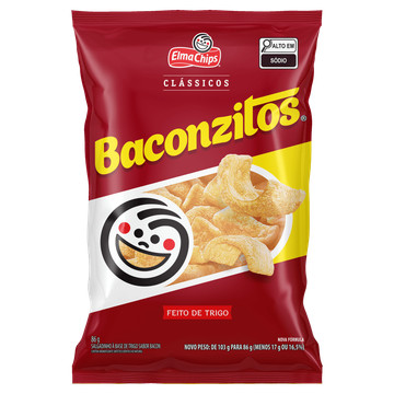Elma Chips Baconzitos Salgadinho Bacon