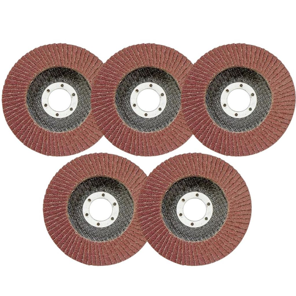 KIT 5 DISCO DE LIXA TIPO FLAP 115MM PARA LIXADEIRA, GRAO 80