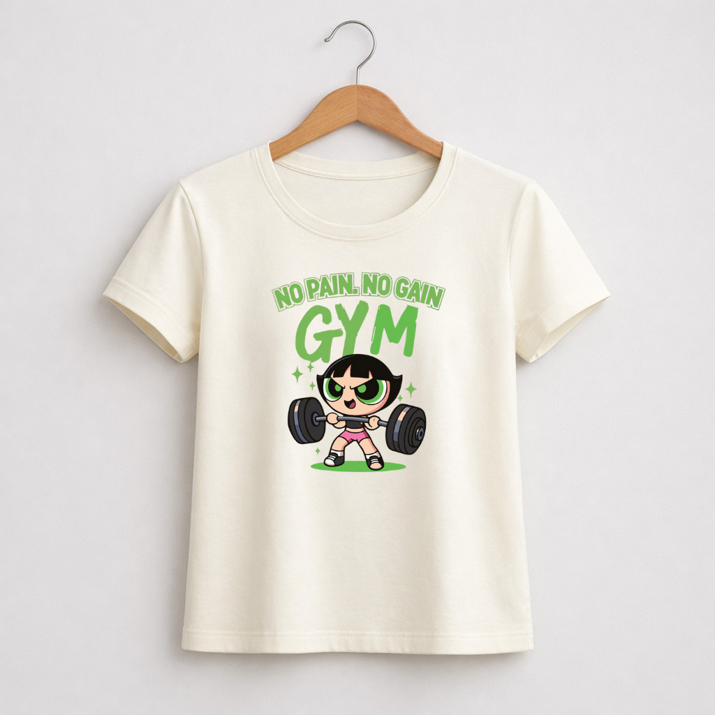 Camisa Blusa Feminina T-shirt Academia Barra Fitness Camiseta Super Poderosa Fitness Gym Lançamento