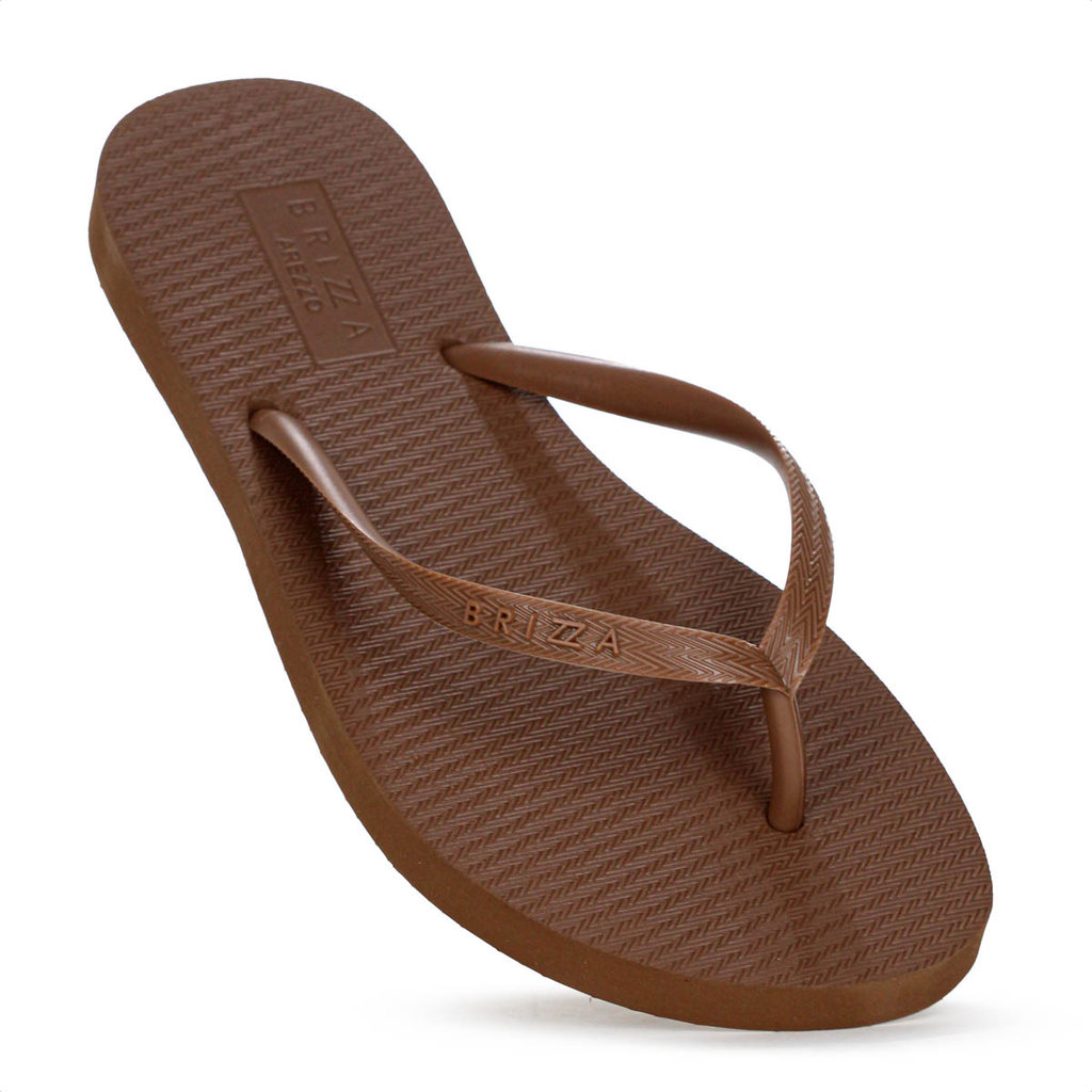 Chinelo Brizza Arezzo Essential Marrom - Feminino