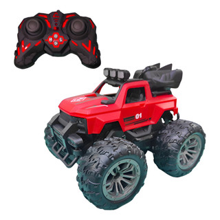 Carrinho RC Off-Road 4x4 com Luzes de Farol - Super Resistente para Todo Terreno