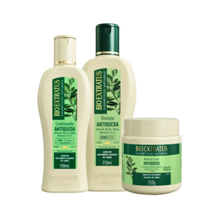Kit Bio Extratus Jaborandi - Antiqueda Shampoo 250ml + Condicionador 150ml + Banho de Creme 250g em Oferta na Shopee