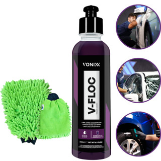 Kit Lavagem Automotiva Vonixx V-Floc 240ml com Luva de Microfibra em Oferta na Shopee