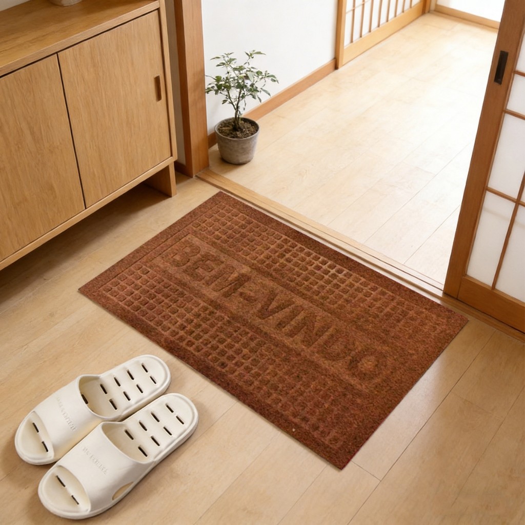 Tapete Bem-Vindo para Porta e Banheiro, Macio Antiderrapante, Várias Cores