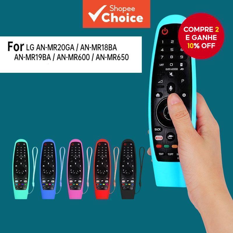 Novo Estojo de Silicone para Controle Remoto LG Magic AN-MR18BA MR19BA AN-MR600 AN-MR650A - Capas Protetoras de Silicone