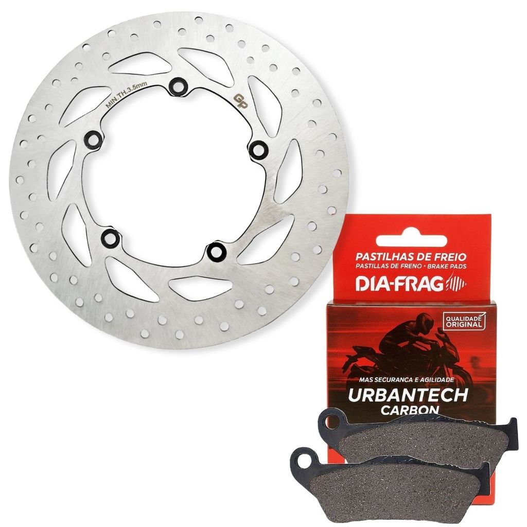 Disco de Freio Dianteiro Fz15 150 Abs 2023-2024 + Pastilhas Diafrag em Oferta na Shopee