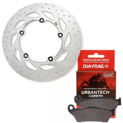 Disco de Freio Dianteiro Fz15 150 Abs 2023-2025 + Pastilhas Diafrag