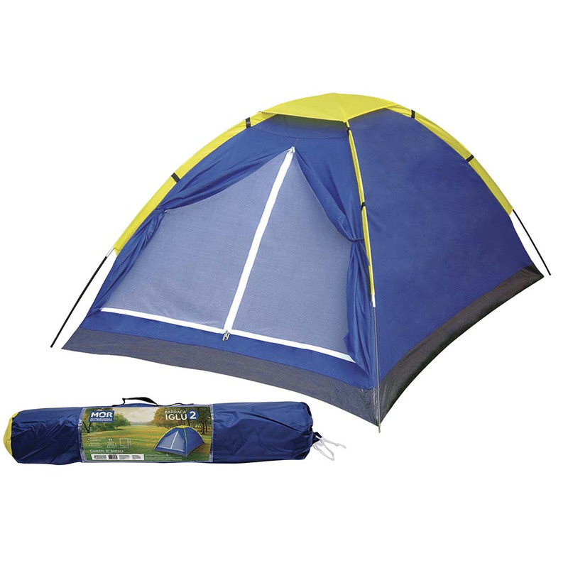 Barraca Iglu Mor 2 Pessoas Azul 9033 Camping Praia Mosquiteiro Piso Reforçado Fácil Montar