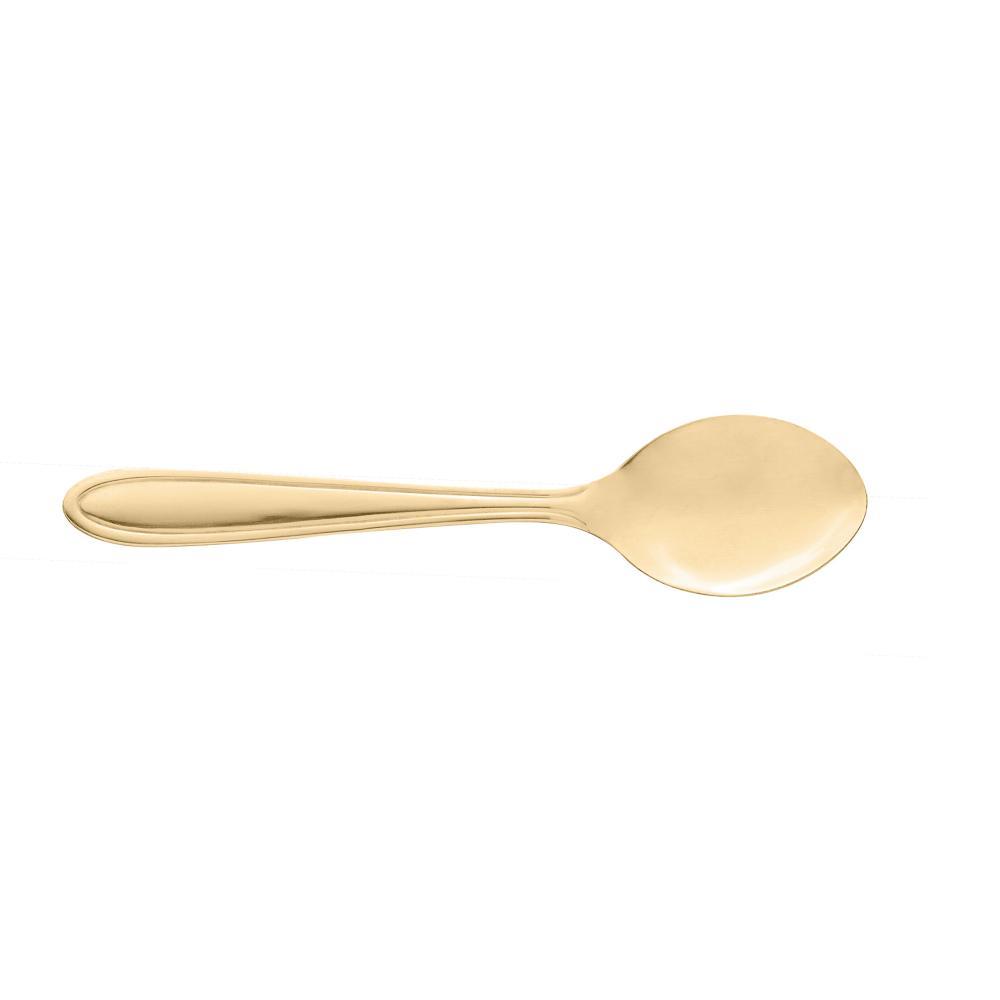 6 Colheres de Chá  Lyor Gastro Dourado de Aço Inox 13cm