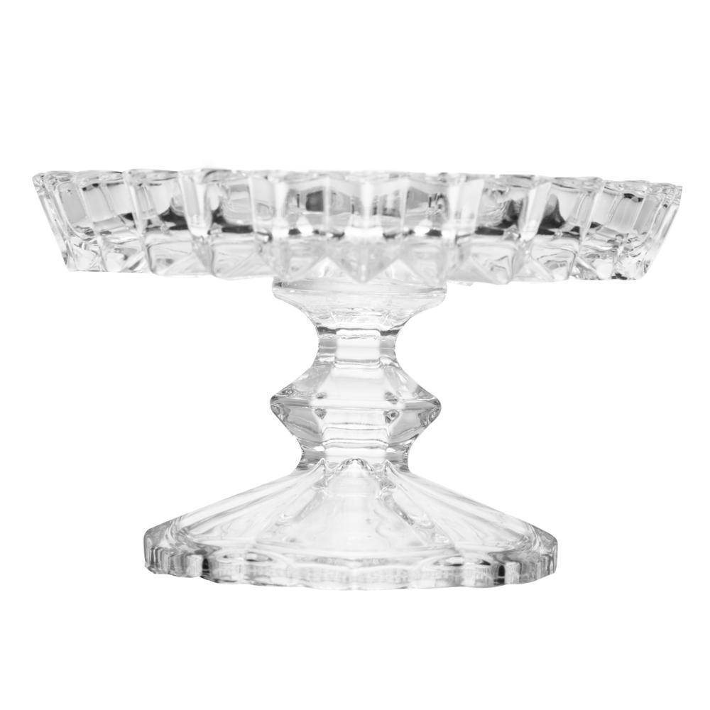 Prato com Pé Geneva Wolff 14cm x 14cm x 8cm Cristal em Oferta na Shopee