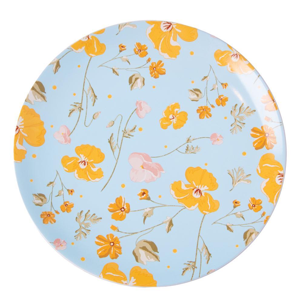 Prato Raso Wolff Doce Encanto 27cm Azul Claro Cerâmica · foto 2