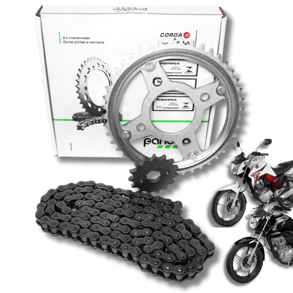 Kit Relação Honda Cg 160 Completo Titan Fan Cargo 160 2016 2017 2018 2019 2020 2021 2022 2023 2024 2025 em Oferta na Shopee