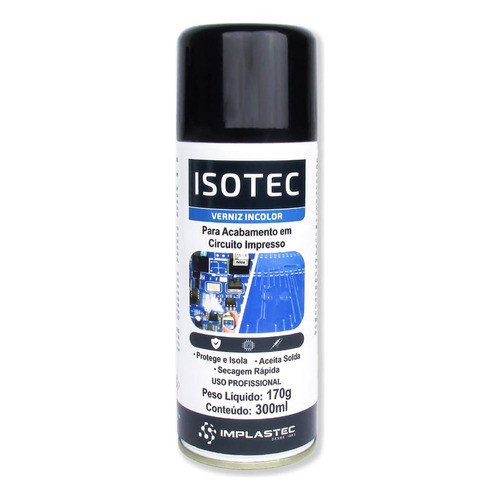 Isotec Verniz Incolor Isolante P/ Placa Eletrônica Com 300ml