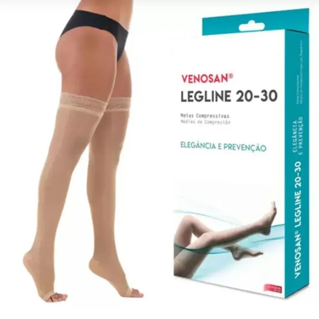MEIA LEGLINE AGH (7/8)MEIA COXA 20/30 MEDIA COMPRESSÃO - VENOSAN