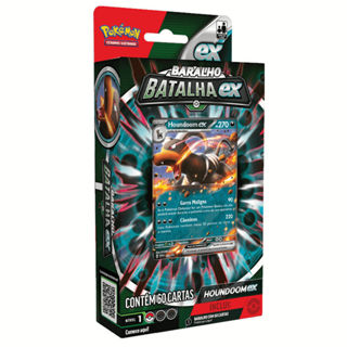 Box de Cartas Pokémon - Houndoom - Batalha EX - Copag em Oferta na Shopee
