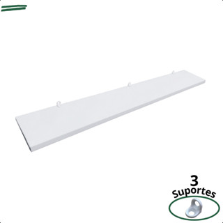 1 Prateleira Branca 70X10 Com Suporte Flutuante Mdf  Organizadora Decoração Cozinha Quarto Banheiro em Oferta na Shopee