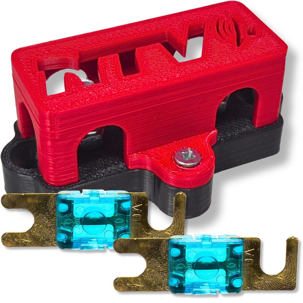 KIT PORTA FUSÍVEL MINI FACA MIDI 3 VIAS COM TAMPA + 2 FUSÍVEIS MIDI AUTOMOTIVO BARRAMENTO